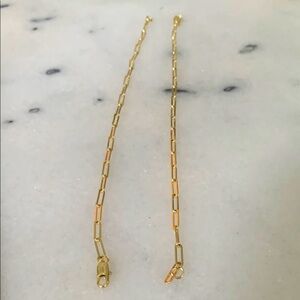 ✨ NEW Gold-Plated Paperclip Chain Bracelet – 7” ✨ GIFT BOX